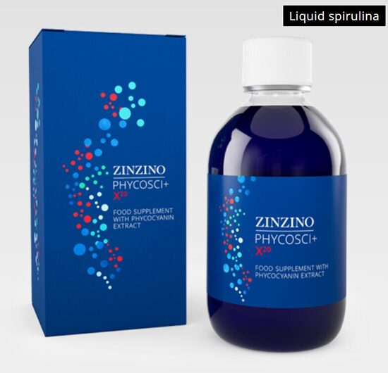 PhycoSci+ X20 Vízalapú spirulina étrend-kiegészítő